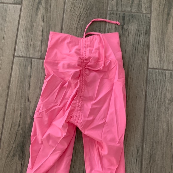 Aura7 cinch back pink leggings - Picture 6 of 6